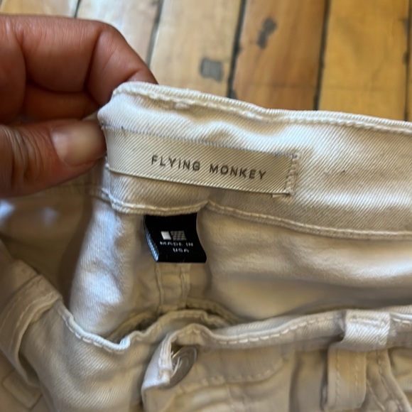 FLYING MONKEY White Ripped Skinny Jeans - Picture 3 of 4